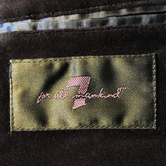 7 FOR ALL MANKIND Men’s Velvet Blazer  | LARGE - Picture 11 of 12